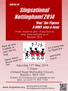 Singsational Nottingham! 2014 - Poster v1